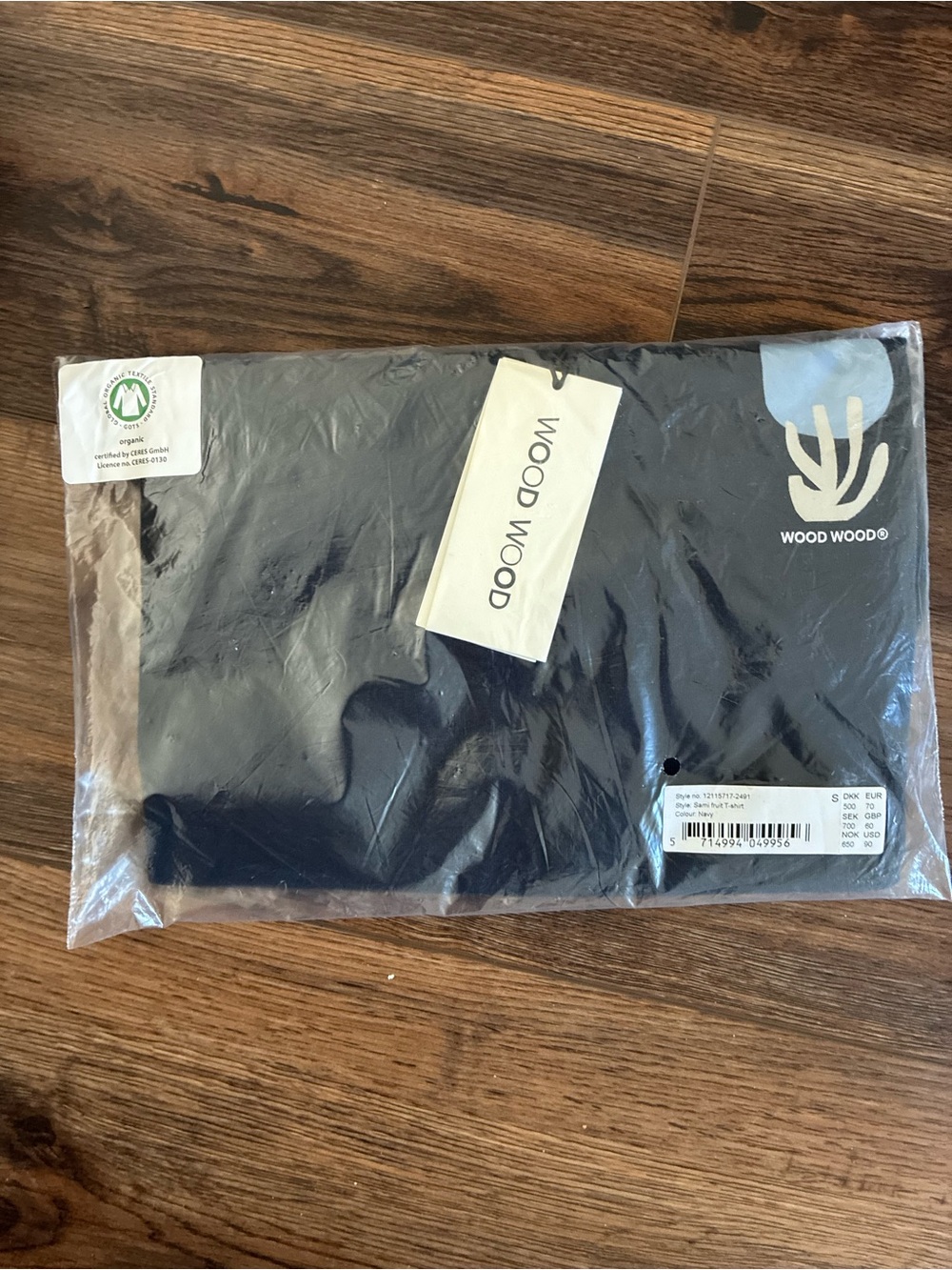 Wood Wood Black Men's Undershirt with Logo Accent
